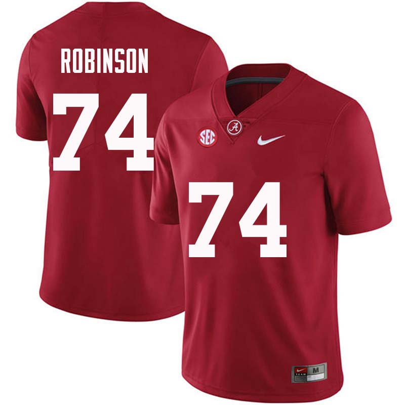 Alabama Crimson Tide Men's Cam Robinson #74 Crimson NCAA Nike Authentic Stitched College Football Jersey SD16E76JU